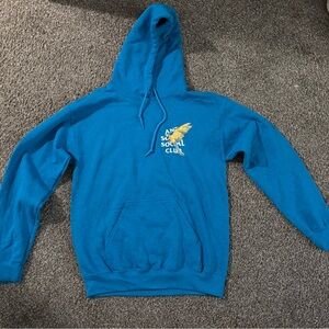 Anti social social club Colombia hoodie-blue- men’s small